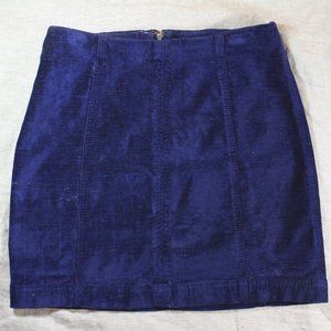 Free People Velvet Mini Skirt sz 6